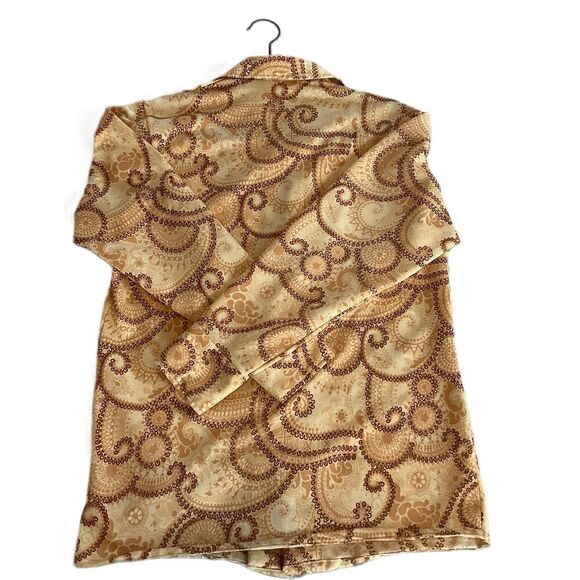Jantzen Mens Vintage Paisley Print Collared Button Down Dress Shirt Medium USA - Picture 6 of 7